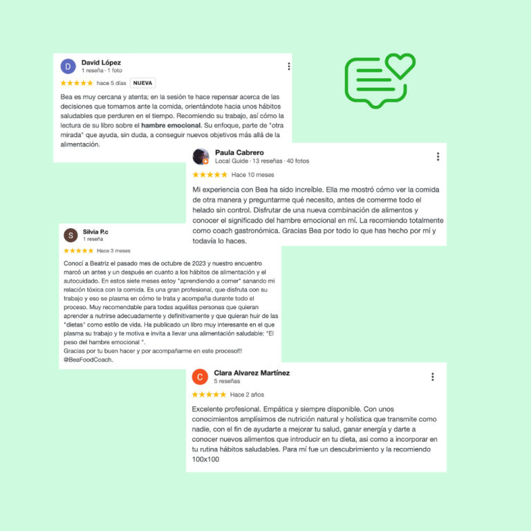 Recomendaciones sobre alimentacion emocional. El taller para dejar de comer por ansiedad de Bea Food Coach